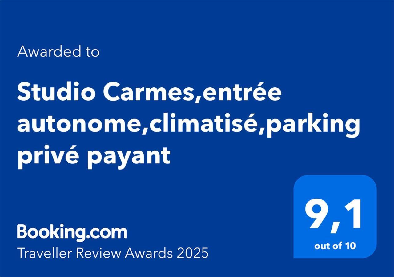 Studio climatisé, entrée autonome, aux Carmes, parking privé Toulouse Exterior foto